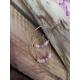 creation boucles creoles doré et rose