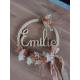 Couronne en bois fleurs séchées personnalisable