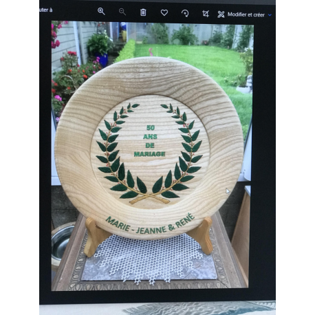 Assiette anniversaire Assiette anniversaire