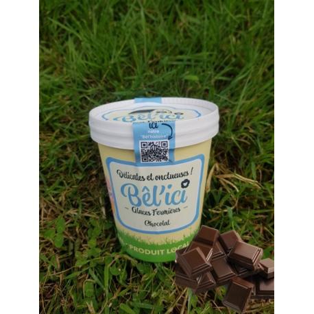 GLACE FERMIÈRE CHOCOLAT 500ML AU LAIT DE BREBIS - BÊL'ICI GLACE FERMIÈRE CHOCOLAT 500ML AU LAIT DE BREBIS - BÊL'ICI