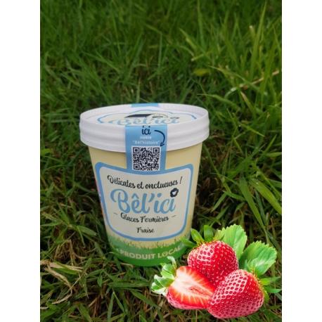 GLACE FERMIÈRE FRAISE 500ML AU LAIT DE BREBIS - BÊL'ICI GLACE FERMIÈRE FRAISE 500ML AU LAIT DE BREBIS - BÊL'ICI
