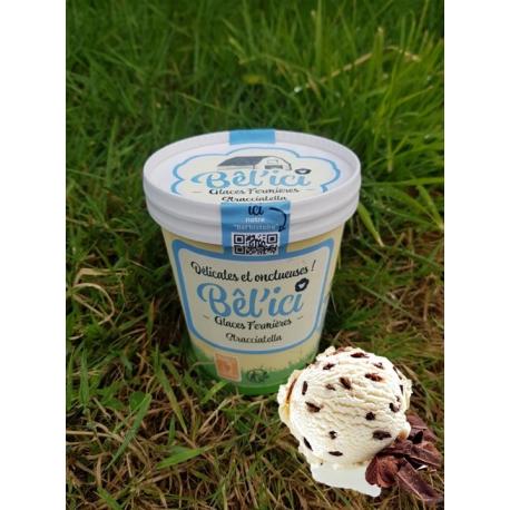 GLACE FERMIÈRE STRACCIATELLA 500ML AU LAIT DE BREBIS - BÊL'ICI GLACE FERMIÈRE STRACCIATELLA 500ML AU LAIT DE BREBIS - BÊL'ICI
