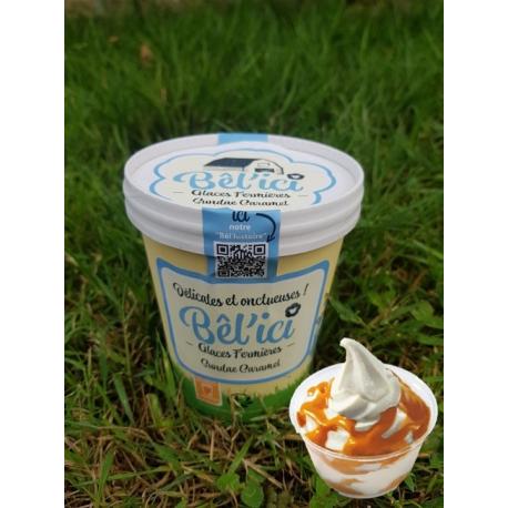 GLACE FERMIÈRE SUNDAE CARAMEL 500ML AU LAIT DE BREBIS - BÊL'ICI GLACE FERMIÈRE SUNDAE CARAMEL 500ML AU LAIT DE BREBIS - BÊL'ICI