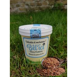GLACE FERMIÈRE YAOURT GRAINES DE LIN 500ML AU LAIT DE BREBIS  - BÊL'ICI