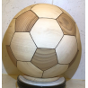 Ballon de football en bois