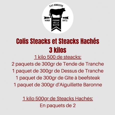 Colis Steacks/Steacks Hachés Colis Steacks/Steacks Hachés