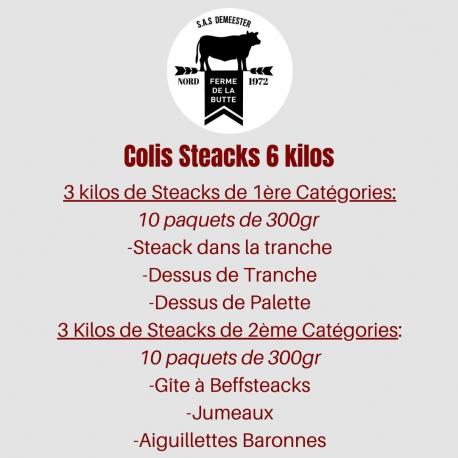 Colis Steacks 6kilos Colis Steacks 6kilos