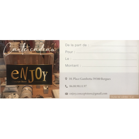 Carte cadeau à partir de 10 € Carte cadeau à partir de 10 €