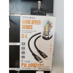 cable lightning type c super charge 20W