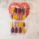 Press on nails Violet + Jaune Mat