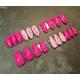 Press on nails Rose décoré