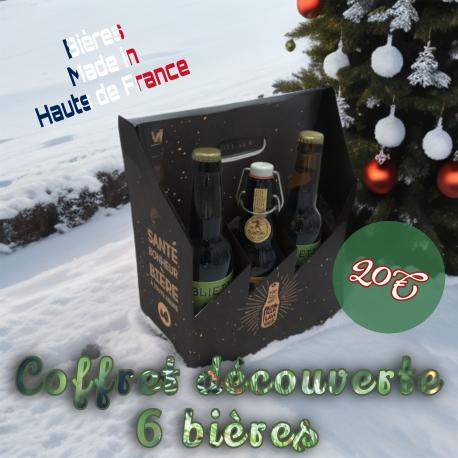 Coffret kdo 6 Bieres de degustation made in HdF Coffret kdo 6 Bieres de degustation made in HdF