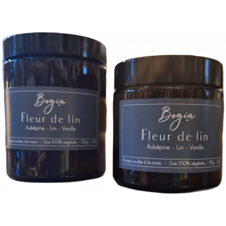 BOUGIE "Fleur de lin" 150g BOUGIE "Fleur de lin" 150g