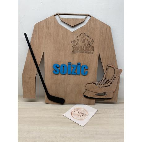 Maillot de hockey en bois personnalisé Maillot de hockey en bois personnalisé
