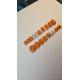 Press on nails orange et dore