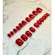 Press on nails rouge paillettes