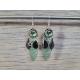 Boucles d'oreilles vertes