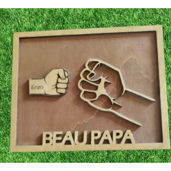 Cadre personnalisable Papa Beau-Papa