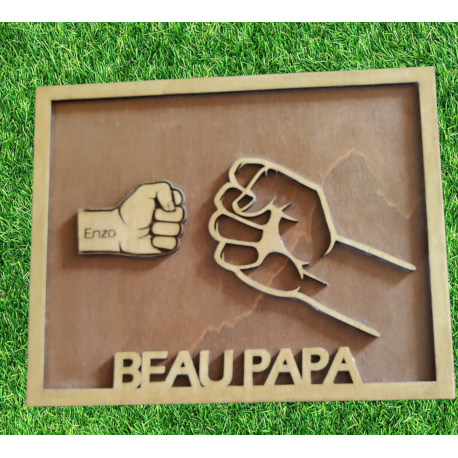 Cadre personnalisable Papa Beau-Papa