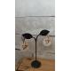 Boucles d'oreilles nacre et feuille acier