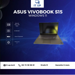 ASUS VivoBook S15X530UA 15" 8Go RAM, 500Go SSD, 1To HDD, Intel Core I7
