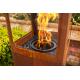 Chauffage d'extérieur Pob Faro Qube Corten