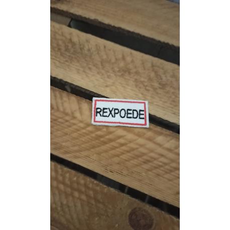 Ecusdon broderie "rexpoede" Ecusdon broderie "rexpoede"
