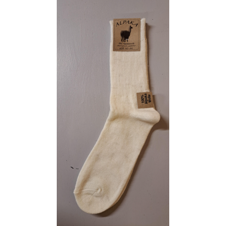 Chaussettes en laine alpaga