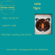 toile tigre en papier roulé