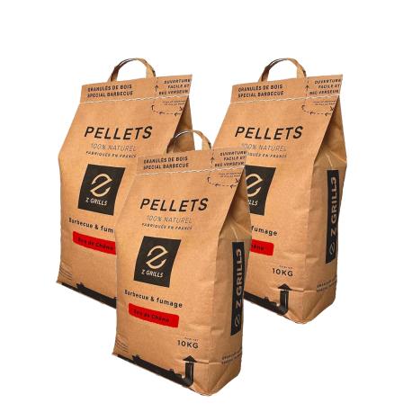 3 Sacs de pellets Chêne 10 kg