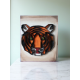 toile tigre en papier roulé