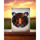 toile tigre en papier roulé