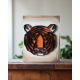 toile tigre en papier roulé