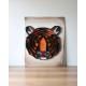 toile tigre en papier roulé