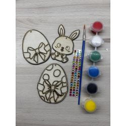 Kit de sujets en bois à peindre personnalisable