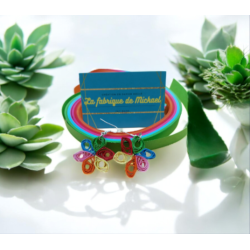 Boucle d'oreille en papier roulé