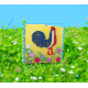Toile Coq Français en papier roulé, taille 25X25cm