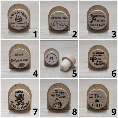 Bouchon personnalisé