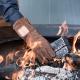 OFYR Gants en Daim Marron