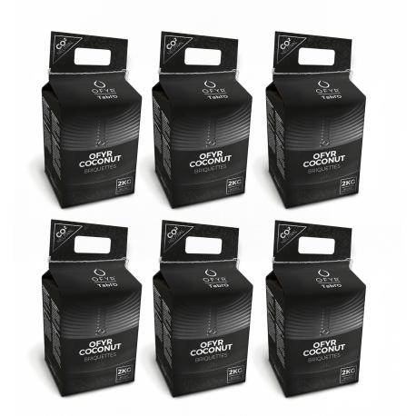 Lot de 6 - OFYR Briquettes de noix de coco 2 kg