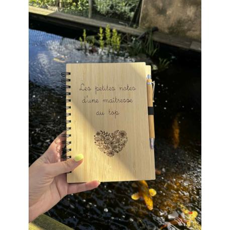 Carnet personnalisable bamboo