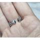 Bague feuille acier inoxydable