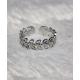 Bague feuille acier inoxydable