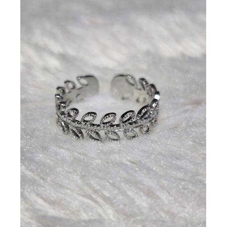 Bague feuille acier inoxydable