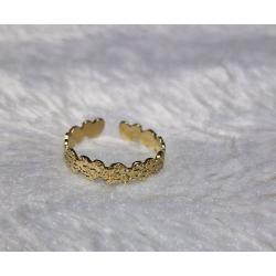 Bague doré acier inoxydable