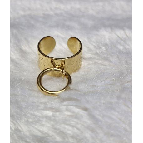 Bague feuille acier inoxydable