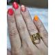 Bague feuille acier inoxydable