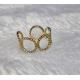 Bague feuille acier inoxydable
