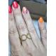 Bague feuille acier inoxydable