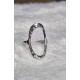 Bague texturé acier inoxydable